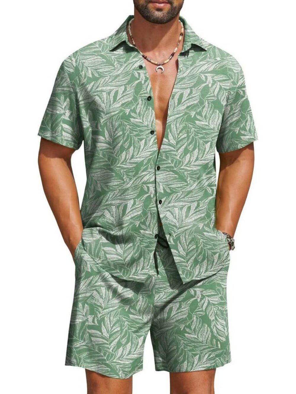 COOFANDY✨ Men's Hawaiian Matching Set Tropical Resort Wear XXXL NWOT